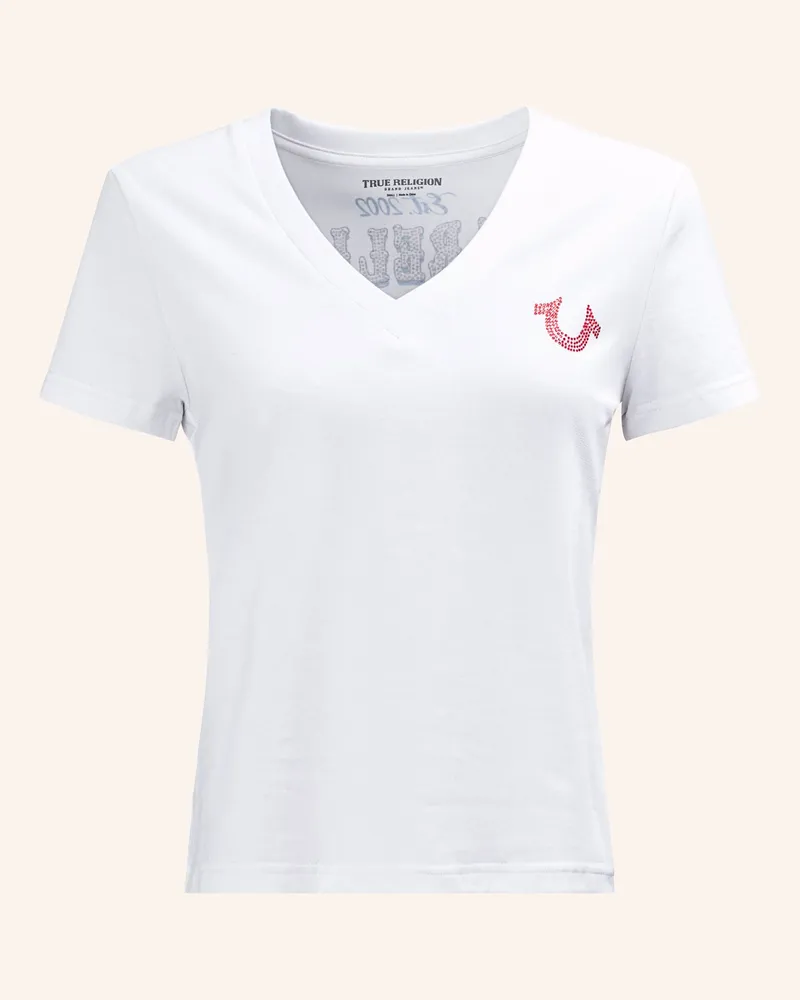 True Religion T-Shirt Heritage weiss Weiss