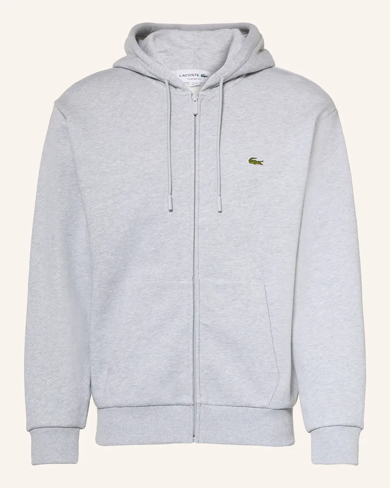 Lacoste Sweatjacke grau Hellgrau
