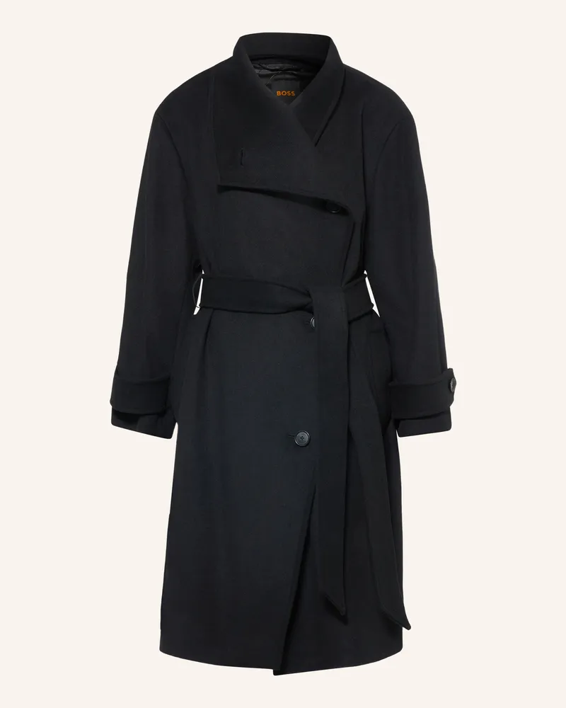 HUGO BOSS Mantel Cayla schwarz Schwarz