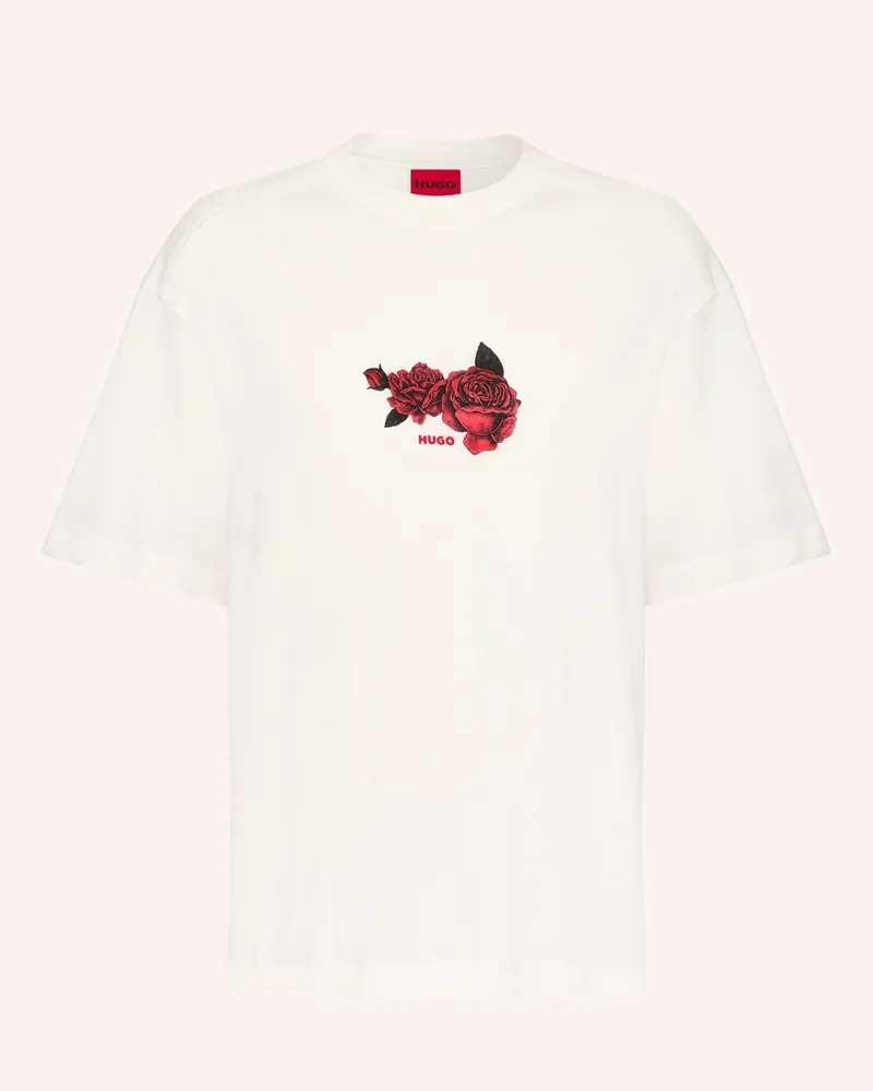 HUGO BOSS Oversized-Shirt Domans weiss Ecru