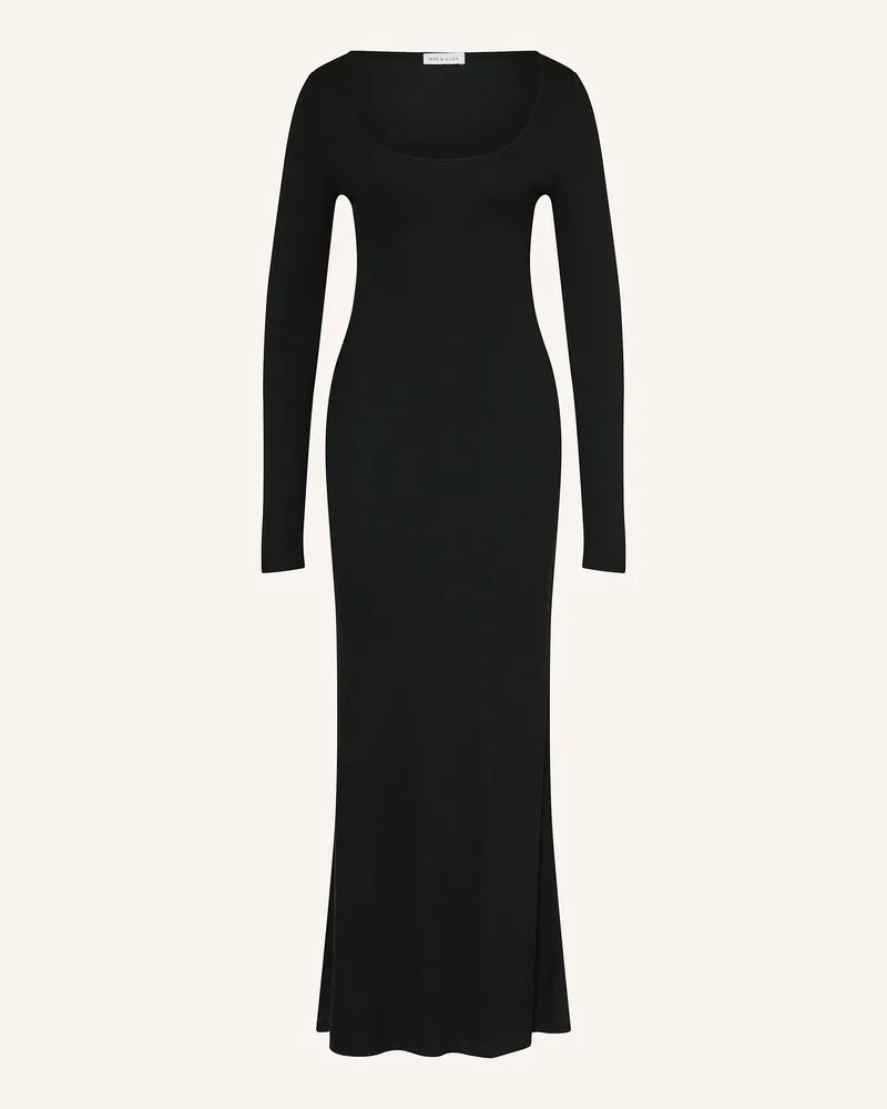 Mrs & HUGS Jerseykleid schwarz Schwarz