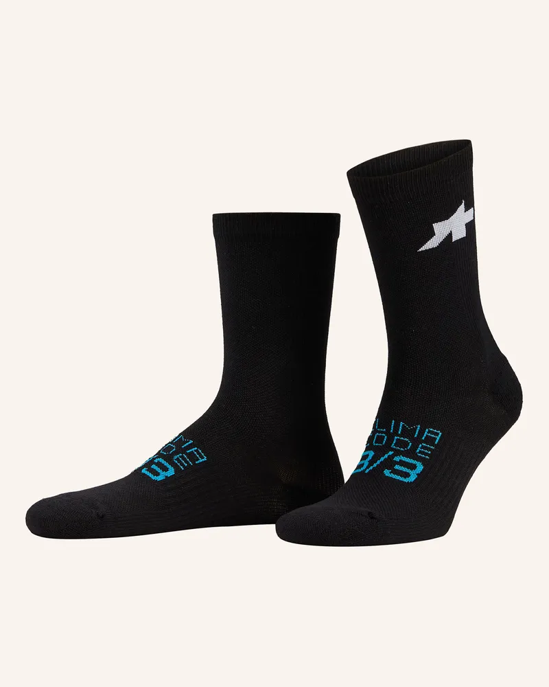 ASSOS Radsocken WINTER Schwarz