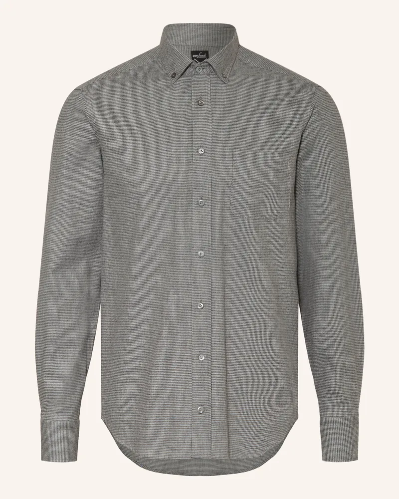 van Laack Flanellhemd Vl-Roy-Tfk Tailor Fit grau Dunkelgrau