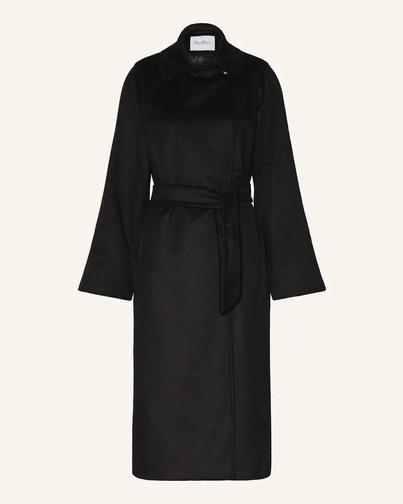 Max Mara Kamelhaar-Mantel MANUELA Schwarz