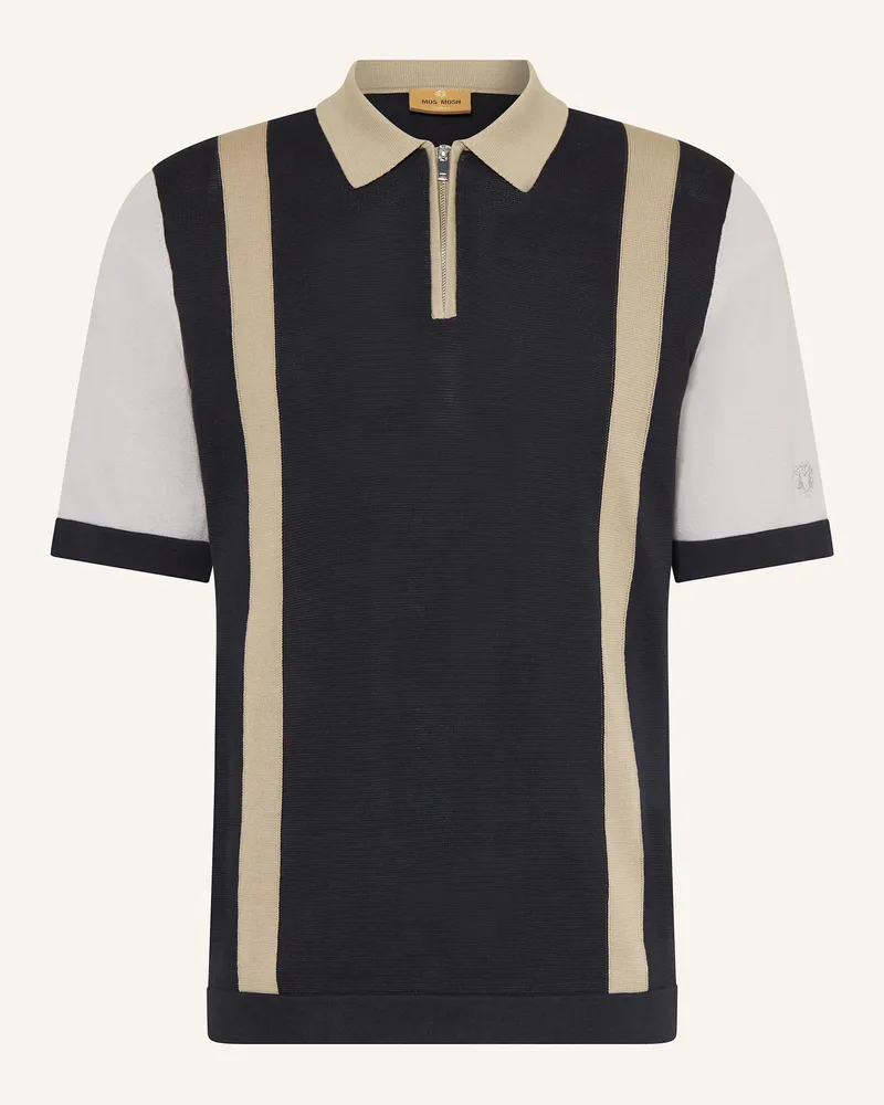 Mos Mosh Strick-Poloshirt MMGJUSTIN Dunkelblau