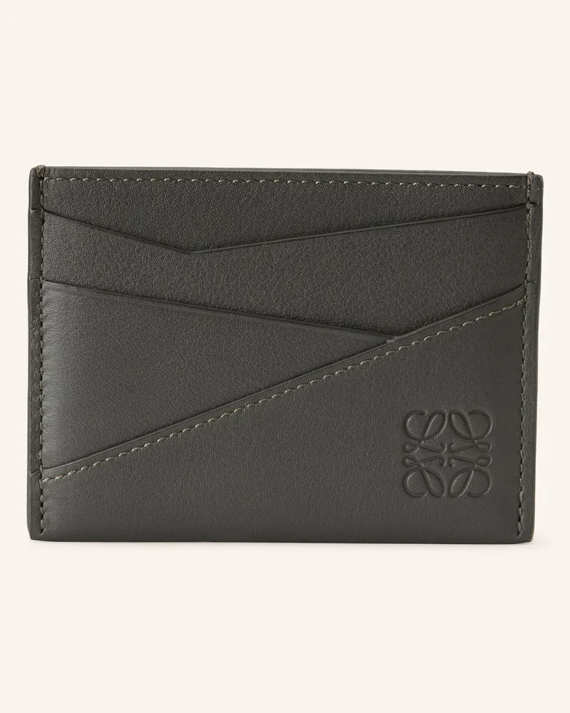 Loewe Kartenetui Puzzle Edge gruen Dunkelgrün