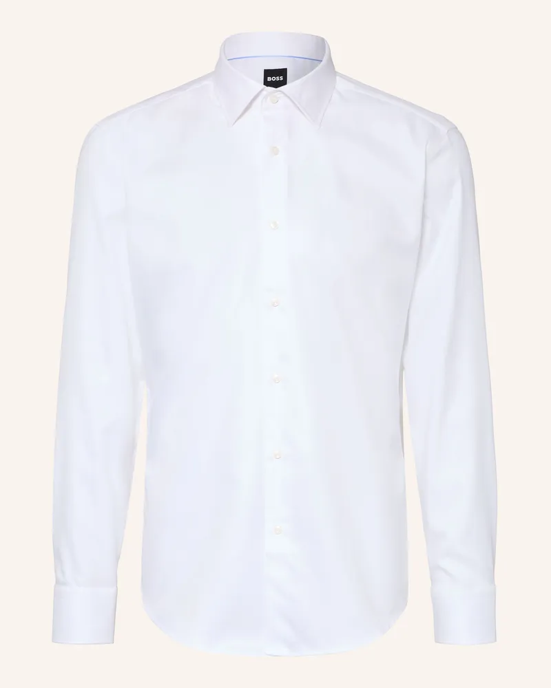 HUGO BOSS Hemd Joe Regular Fit weiss Weiss
