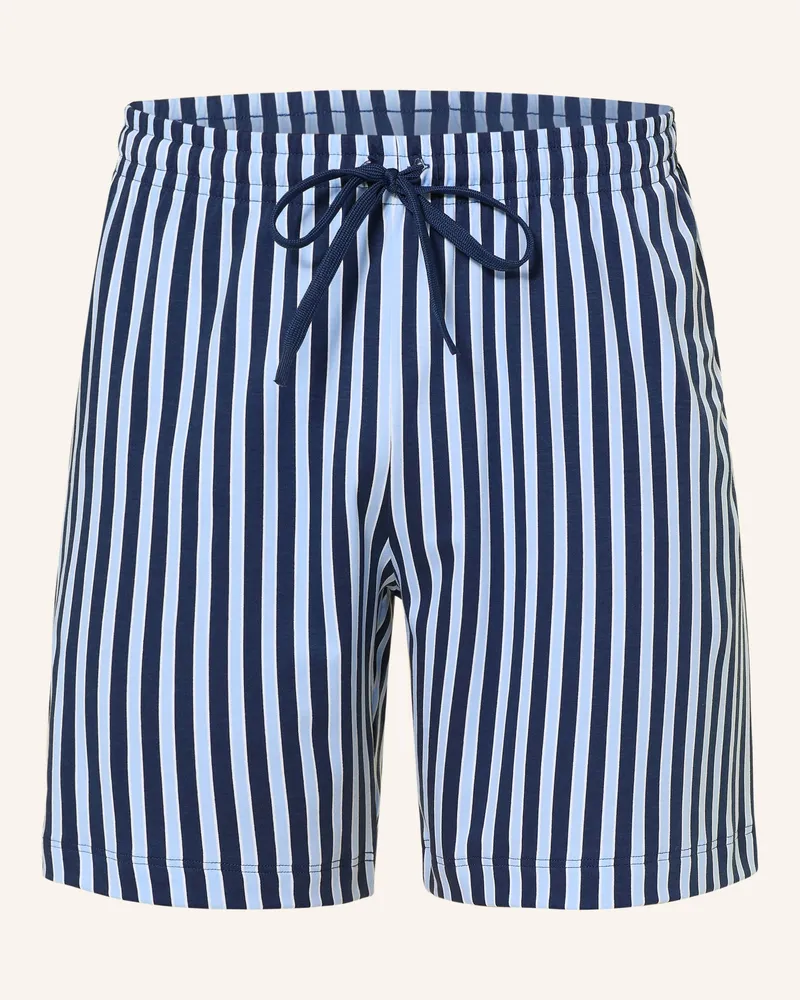 Mey Schlafshorts Serie GRAPHIC STRIPES Dunkelblau