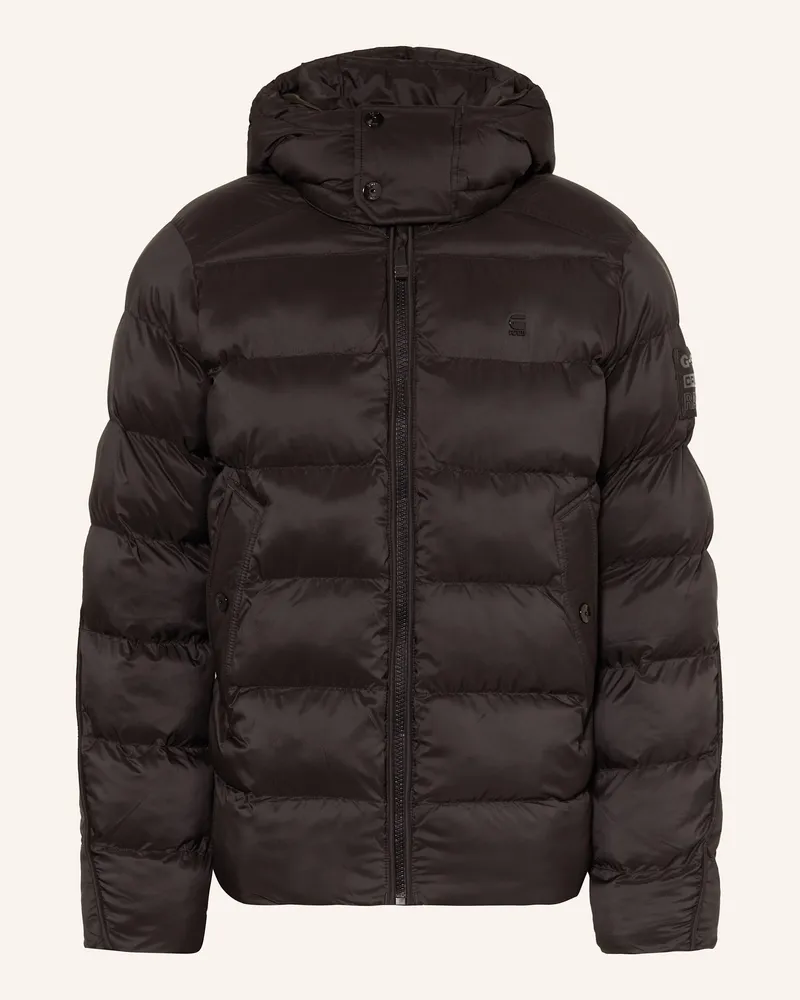 G-STAR RAW Steppjacke WHISTLER mit abnehmbarer Kapuze Schwarz