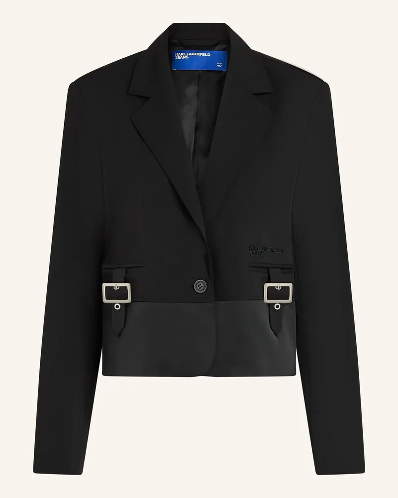 Karl Lagerfeld Blazer schwarz Schwarz