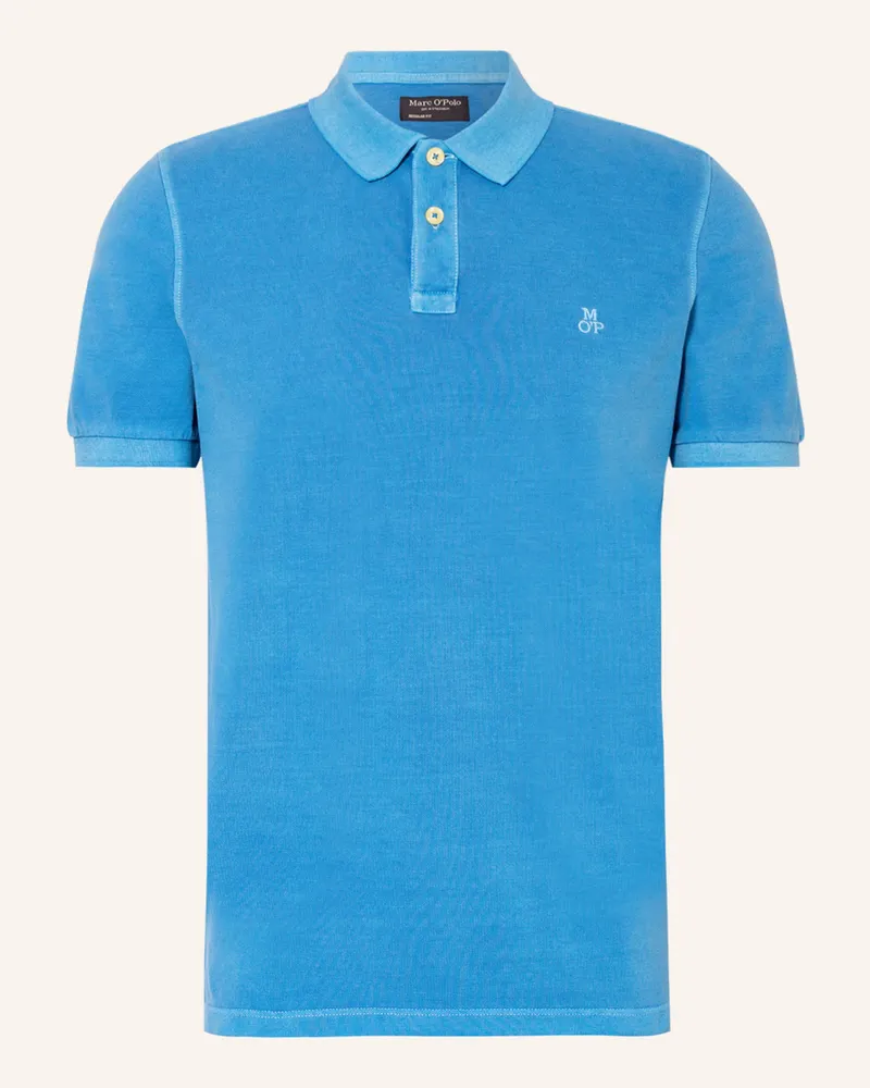 Marc O'Polo Piqué-Poloshirt Blau