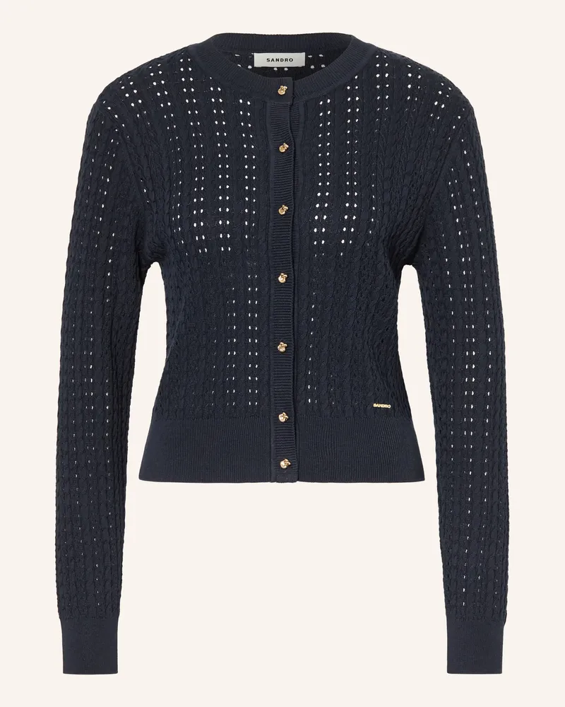 Sandro Strickjacke blau Dunkelblau