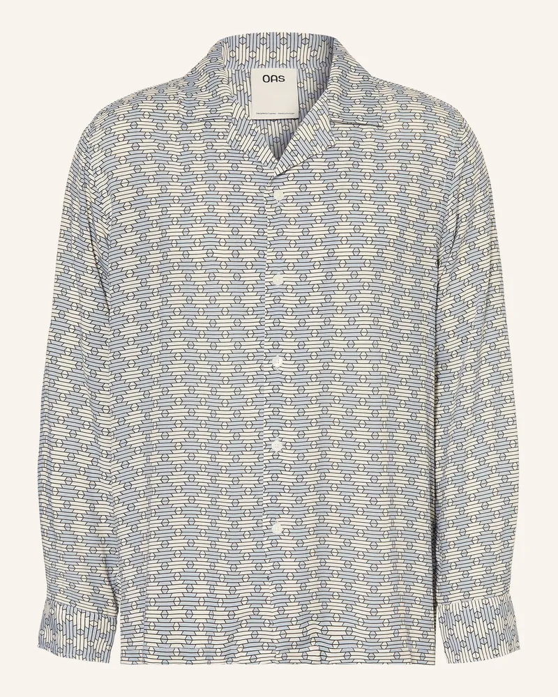 OAS Hemd Forti Brillo Comfort Fit grau Hellblau