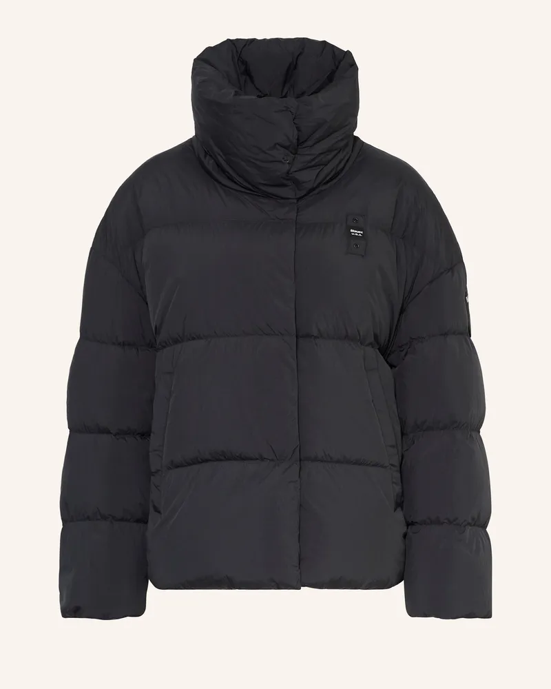 Blauer Daunenjacke ROSS Schwarz