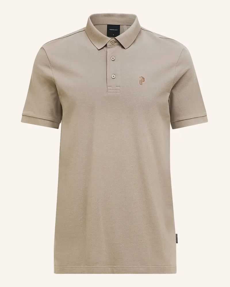 Peak Performance Piqué-Poloshirt Khaki