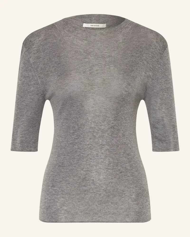 Gestuz Strickshirt Gzasia grau Hellgrau