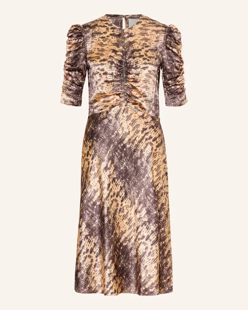 Isabel Marant Cocktailkleid Lemila Aus Seide Mit 3/4-Arm beige Beige