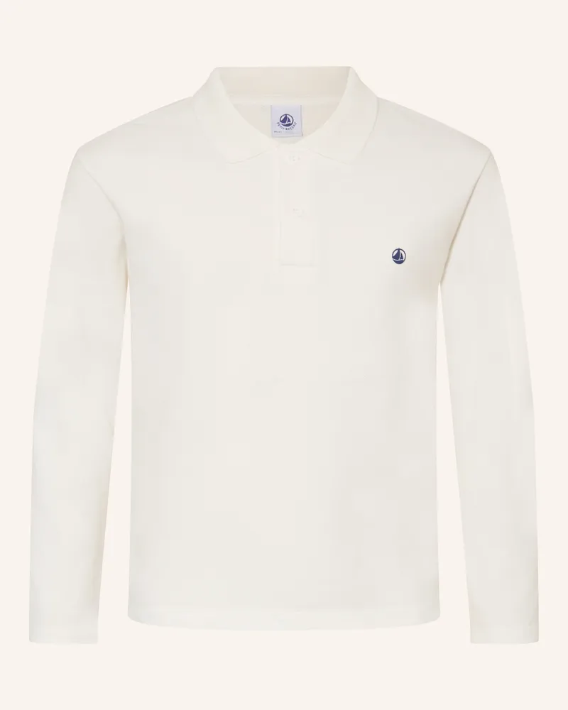 Petit Bateau Piqué-Poloshirt weiss Creme