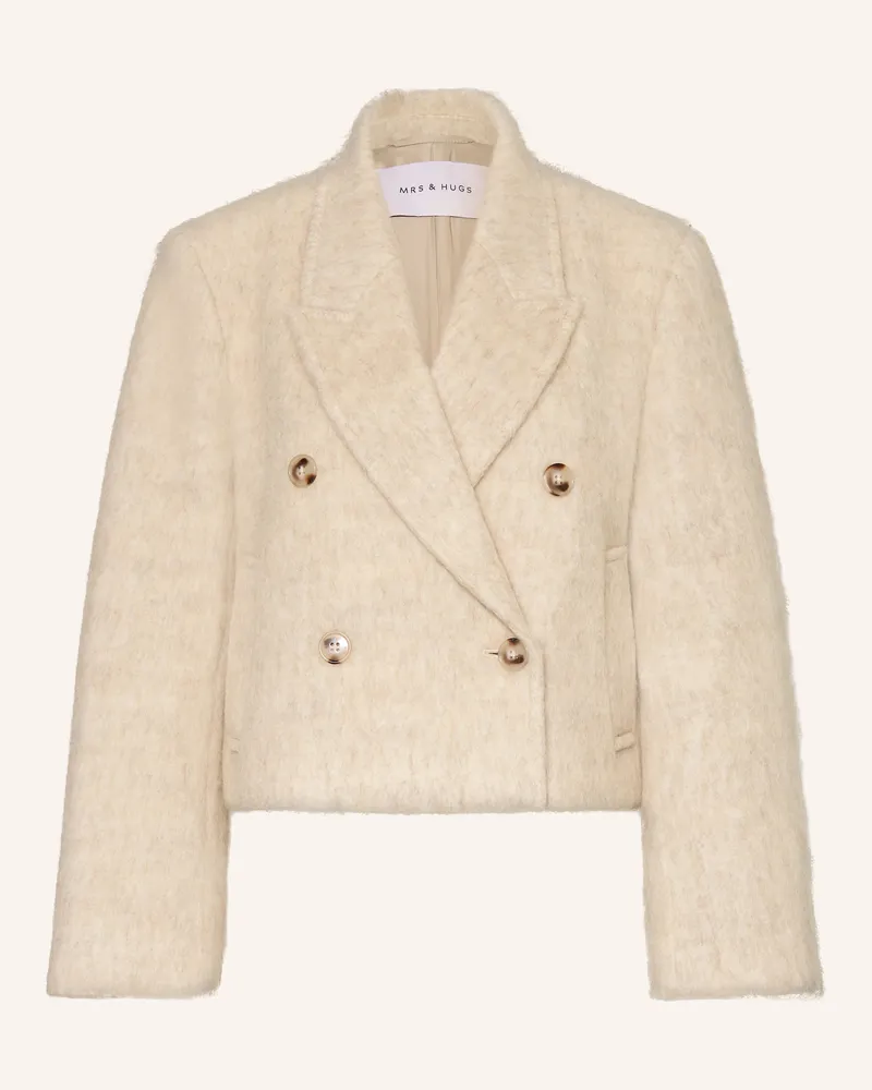 Mrs & HUGS Jacke weiss Creme