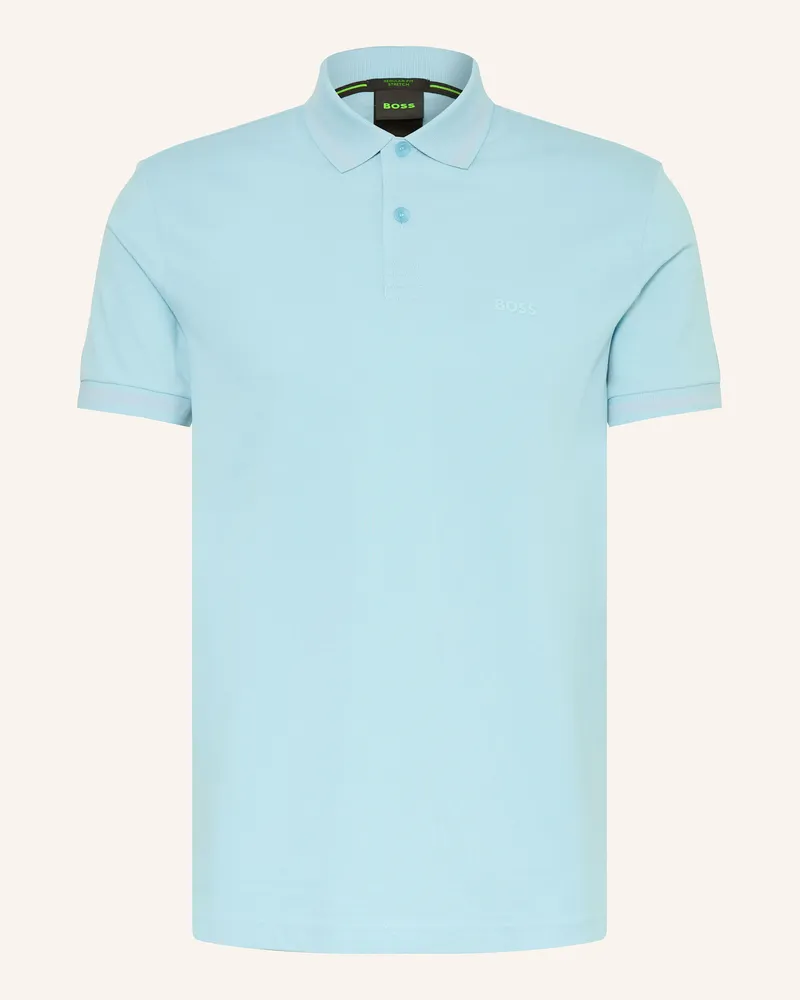 HUGO BOSS Piqué-Poloshirt PIO Regular Fit Hellblau