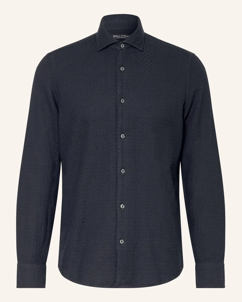 Marc O'Polo Hemd Shaped Fit Dunkelblau