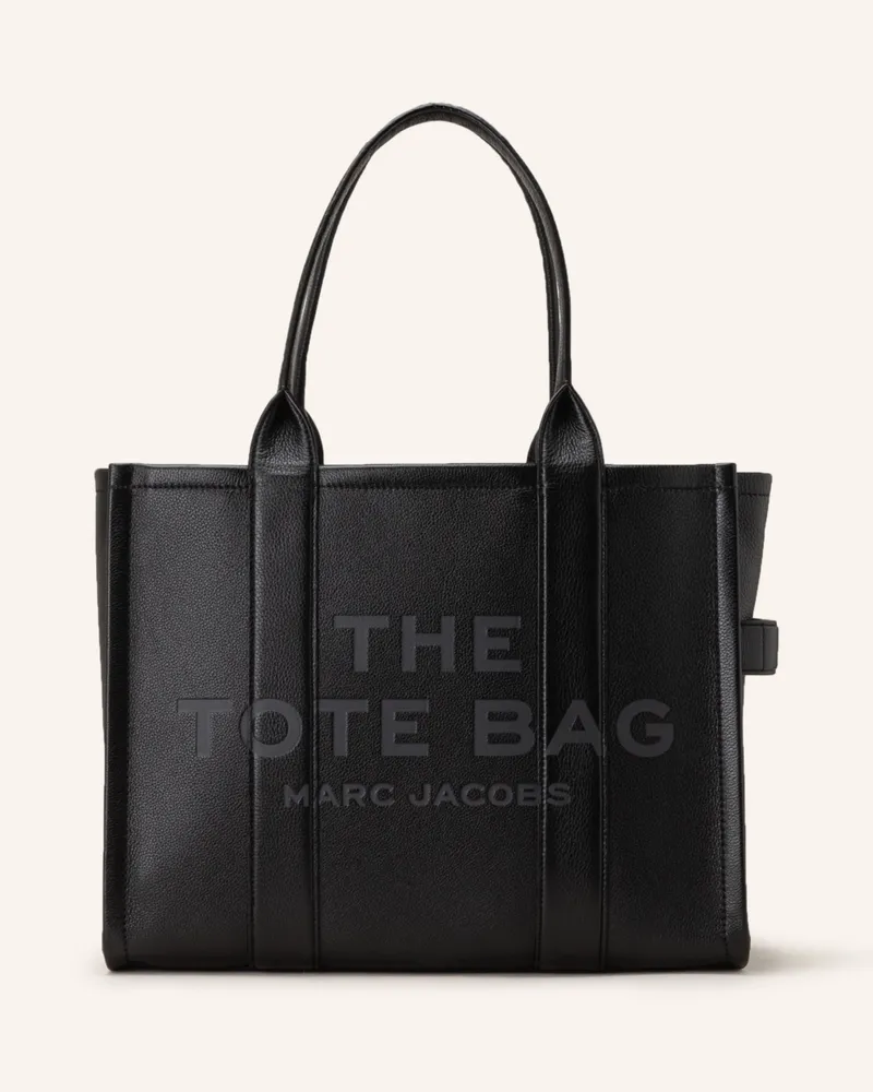 Marc Jacobs Shopper THE LARGE TOTE BAG LEATHER Schwarz