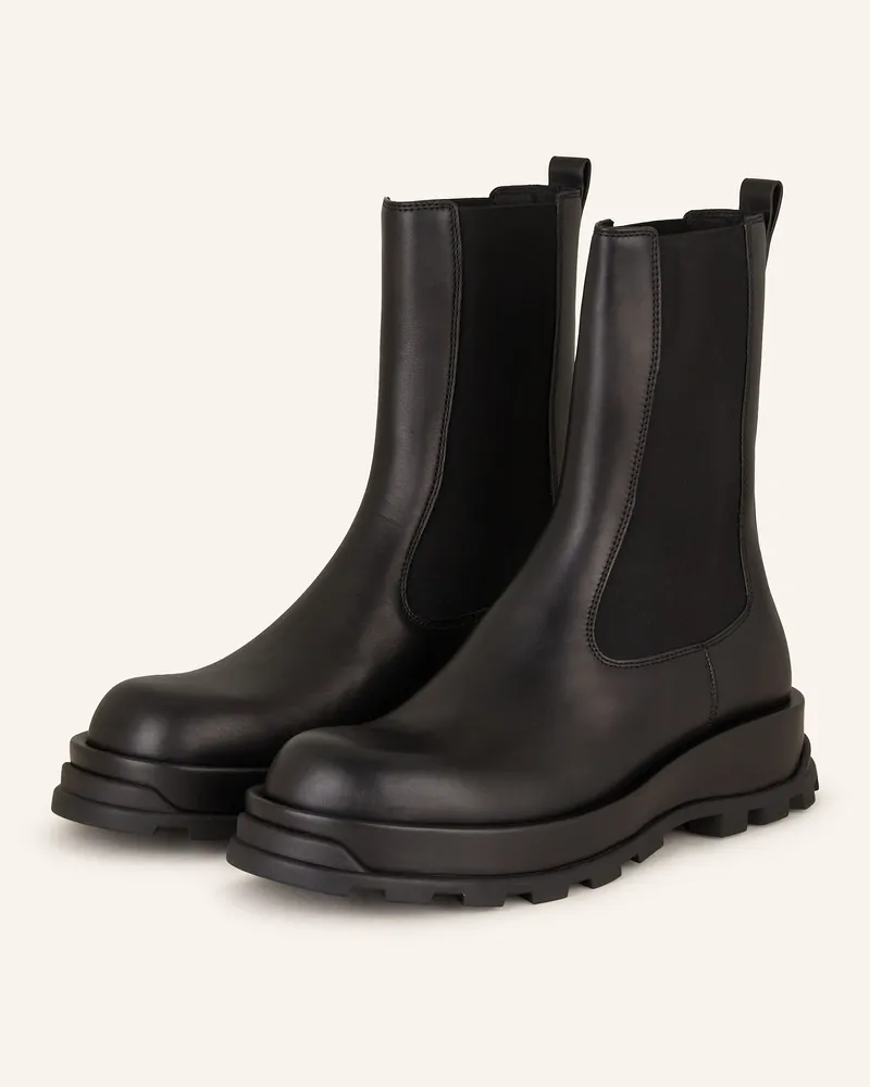 Jil Sander Chelsea-Boots Schwarz