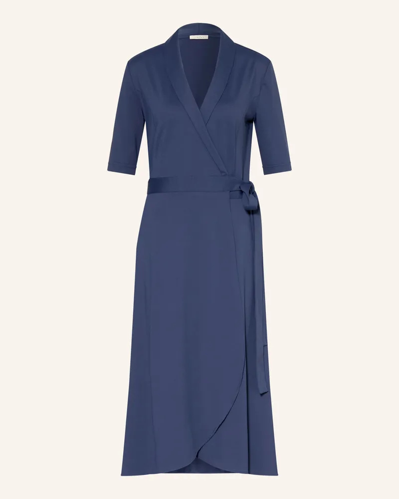 lilienfels Wickelkleid Mit 3/4-Arm blau Dunkelblau
