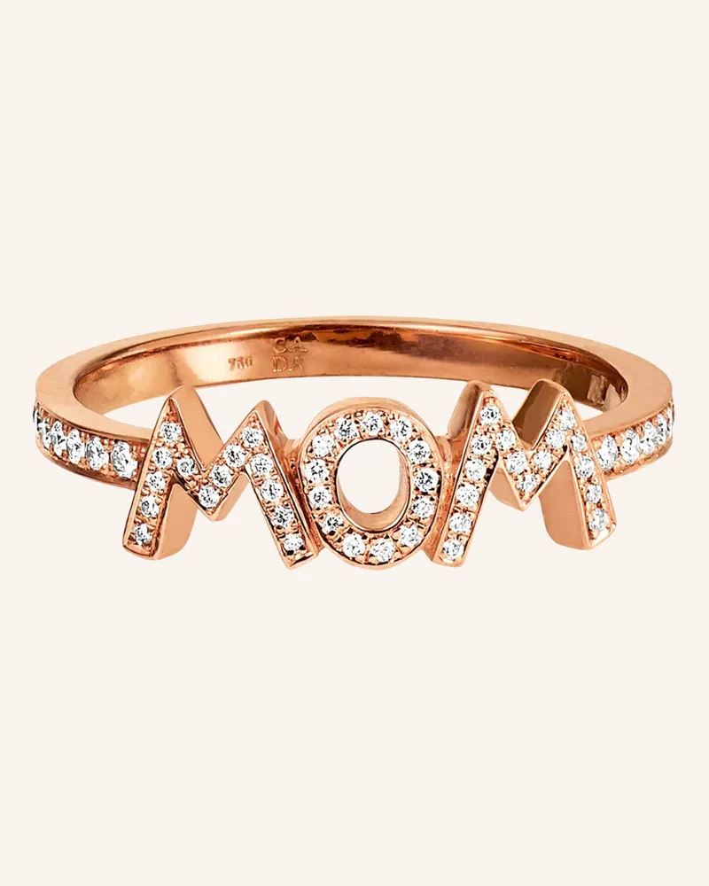 CADA Ring Wow Mom rosegold Roségold