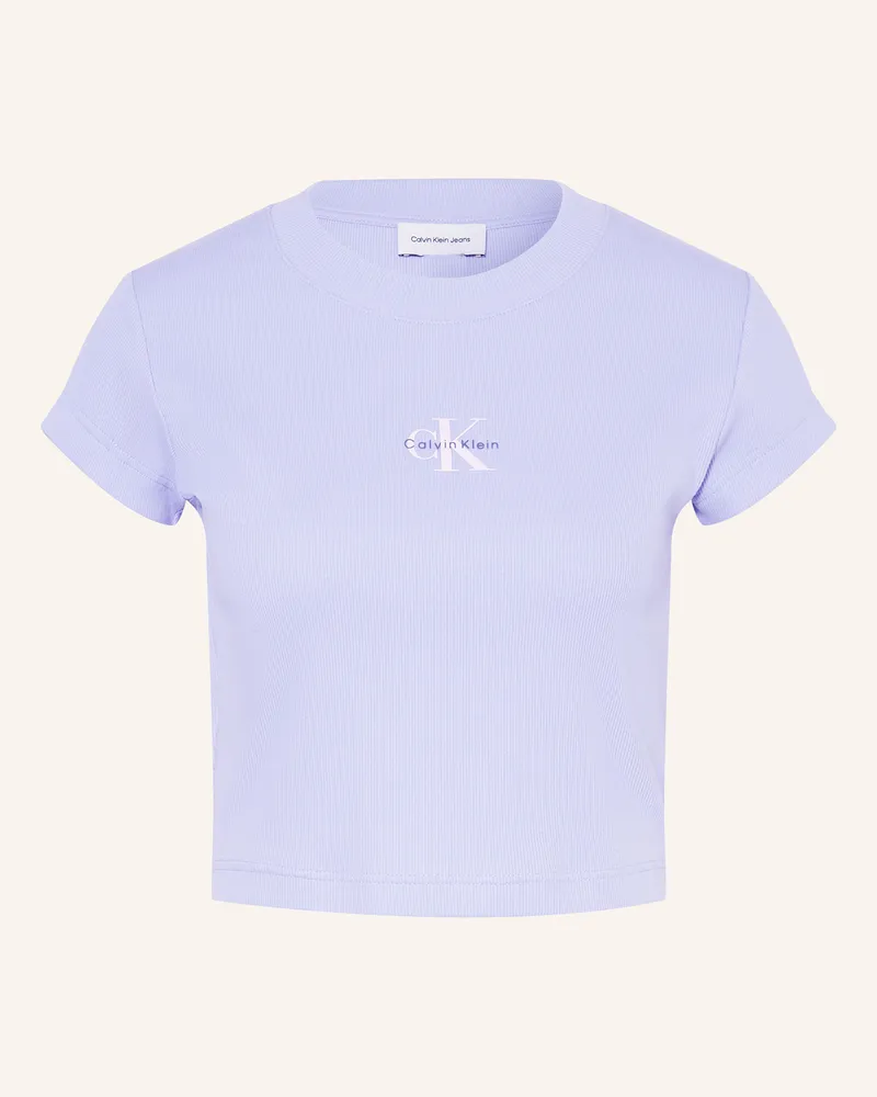 Calvin Klein Cropped-Shirt Helllila