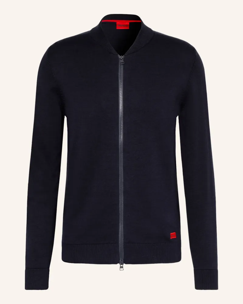HUGO BOSS Strickjacke SAN JAQUE Dunkelblau