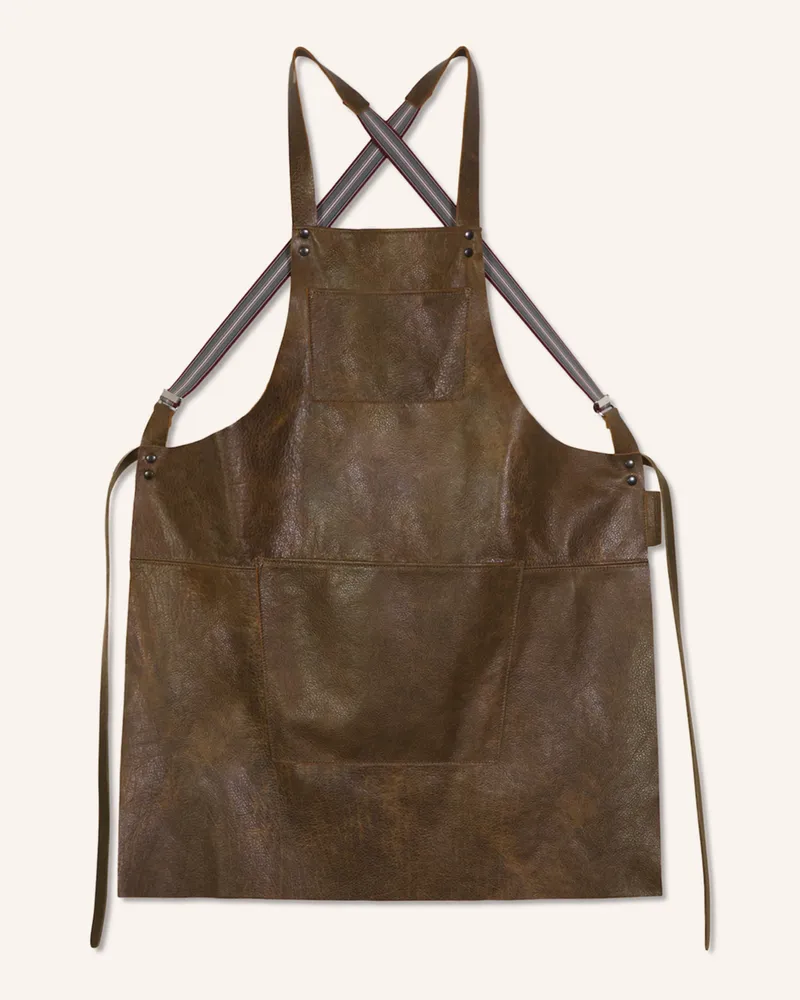 DUTCHDELUXES Schürze braun Dunkelbraun