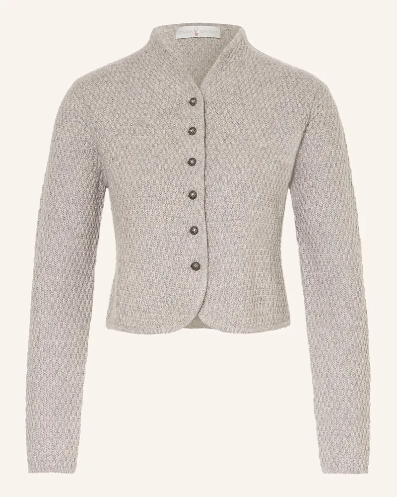 Johann & Johanna Strickjanker beige Hellgrau