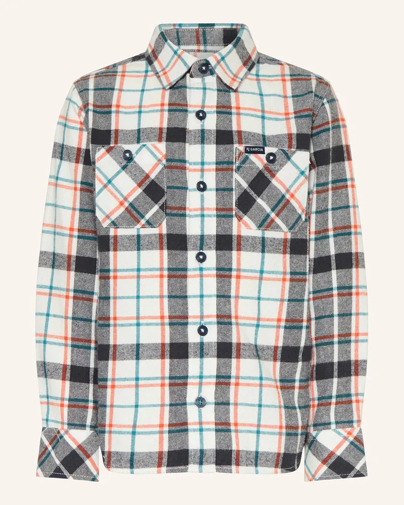 Garcia Jeanswear Flanellhemd Weiss
