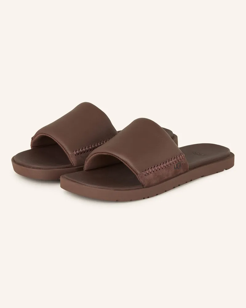 UGG Pantoletten Dunkelbraun