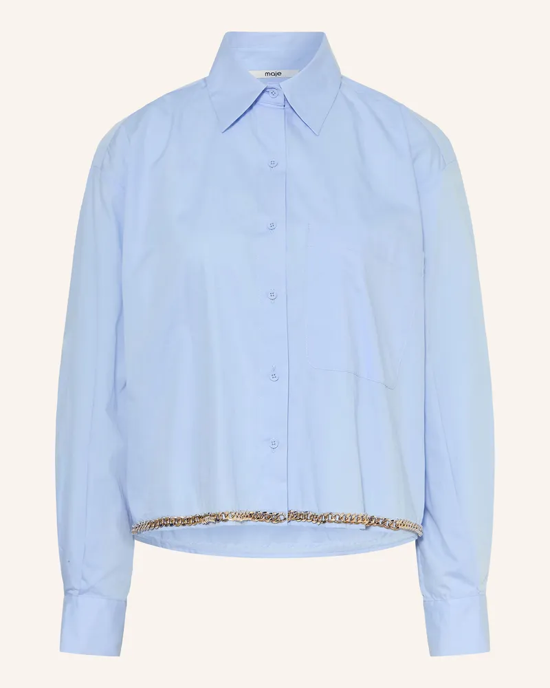Maje Hemdbluse blau Hellblau