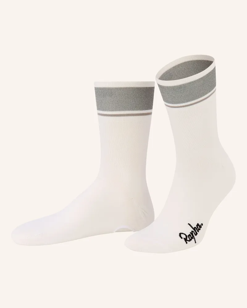 Rapha Rad-Übersocken Reflective weiss Weiss