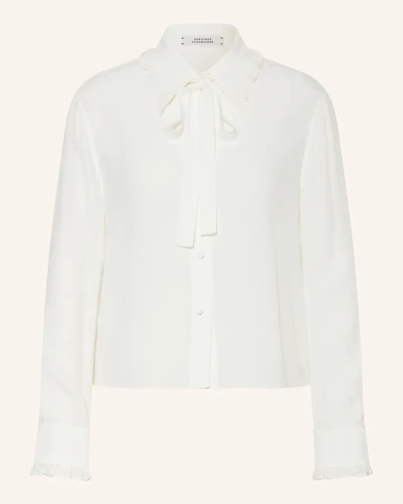 Dorothee Schumacher Hemdbluse mit abnehmbarer Schluppe Weiss