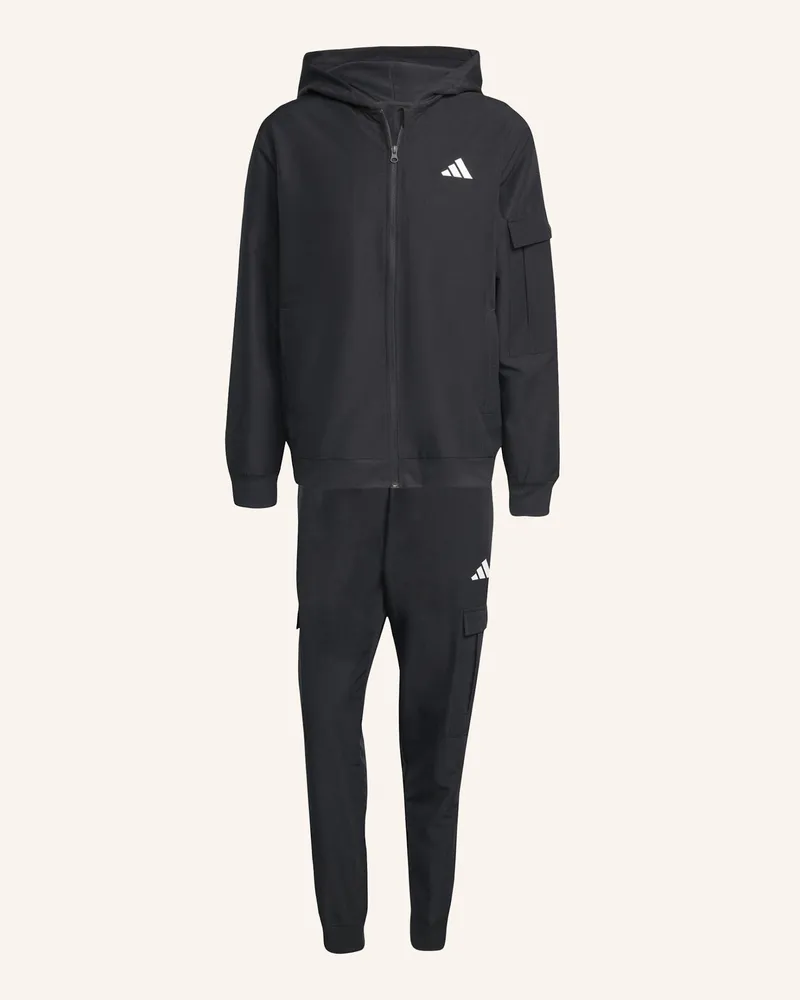 adidas CARGO-TRAININGSANZUG Schwarz