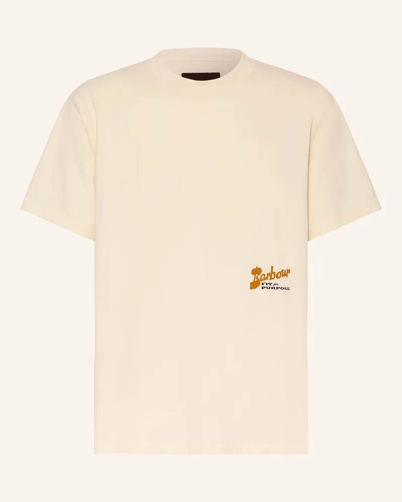 Barbour T-Shirt Terrain beige Creme