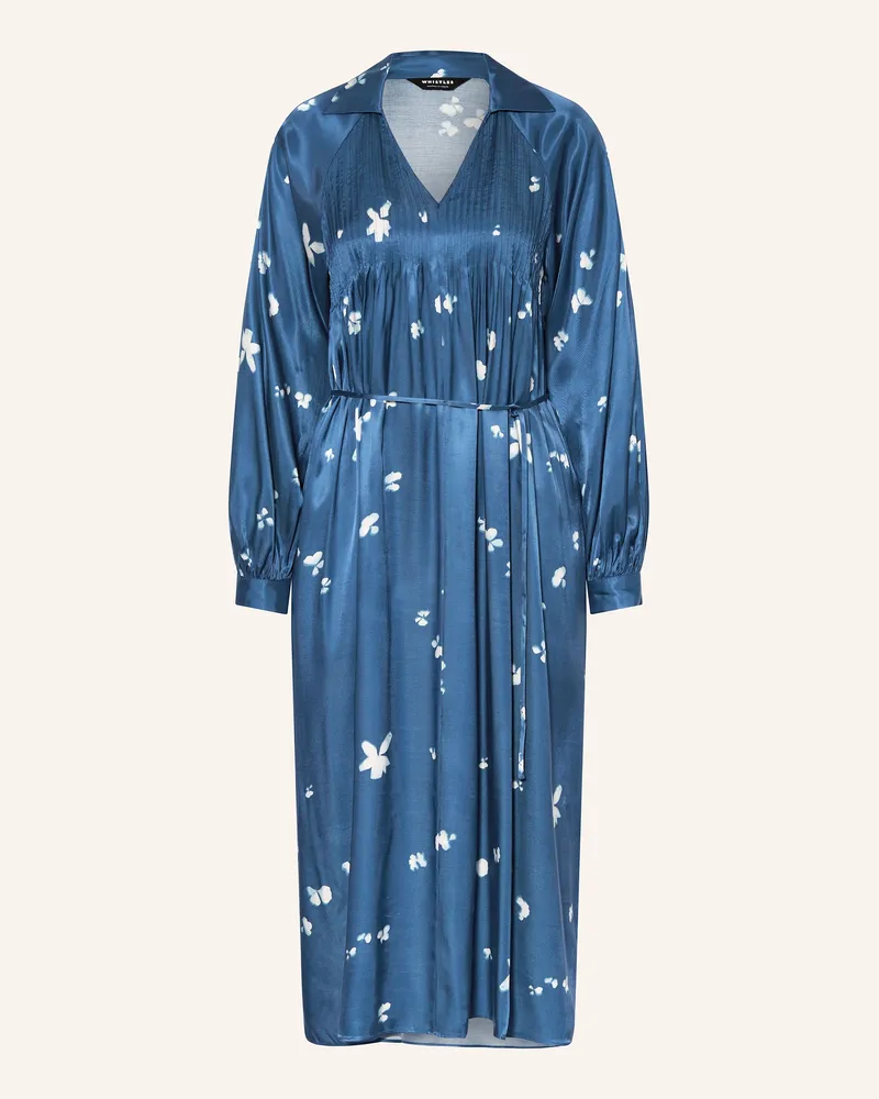 Whistles Satinkleid Blau