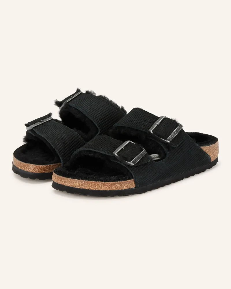 Birkenstock Pantoletten ARIZONA SHEARLING Schwarz