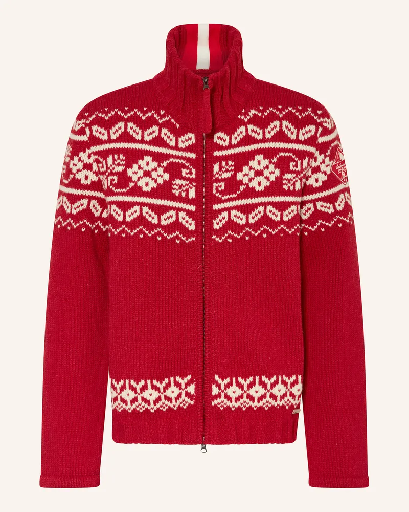 Luis Trenker Strickjacke LUWALL Rot