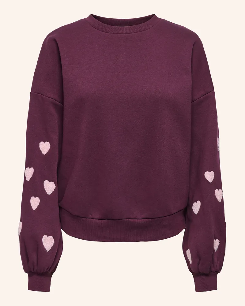 only Sweatshirt lila Dunkellila