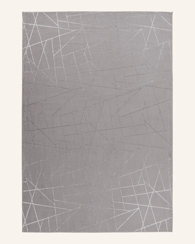 Kayoom Hochflor Teppich BIJOU 125 Silber
