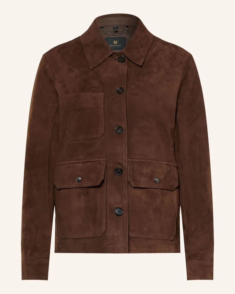 Belstaff Lederjacke braun Dunkelbraun