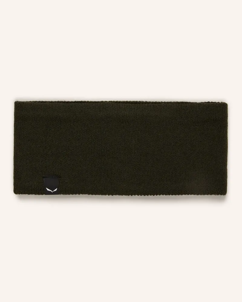 Salewa Stirnband Puez gruen Dunkelgrün