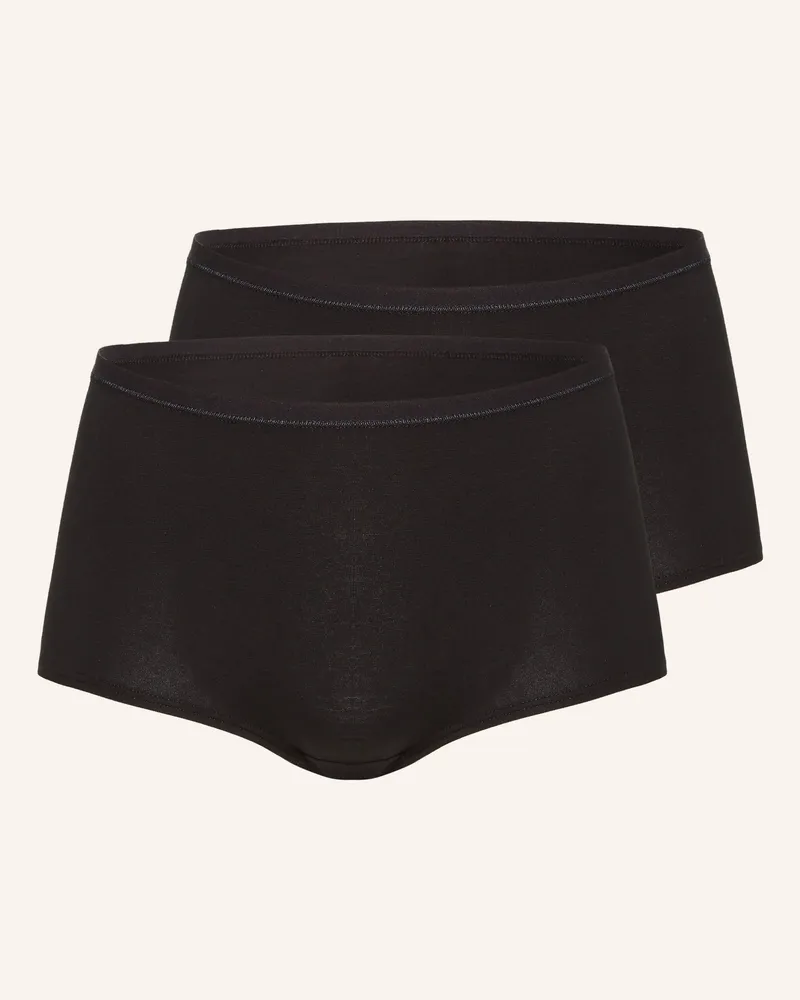Calida 2er-Pack Panties Benefit Women schwarz Schwarz