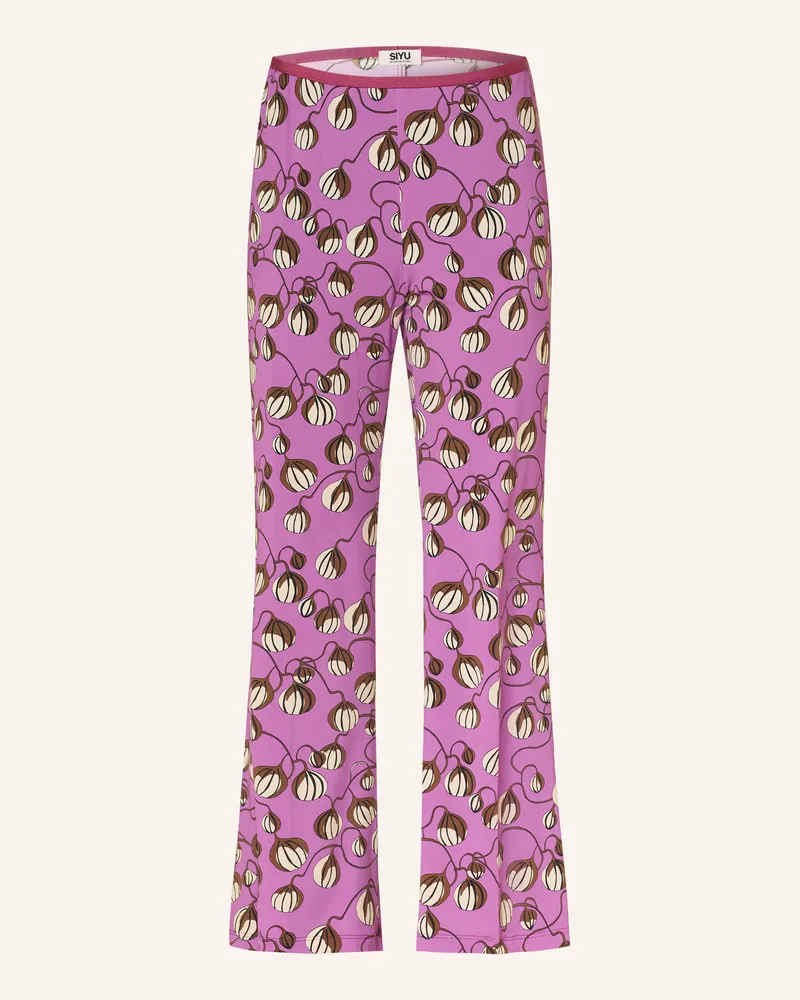 SIYU Bootcut-Hose aus Jersey Fuchsia