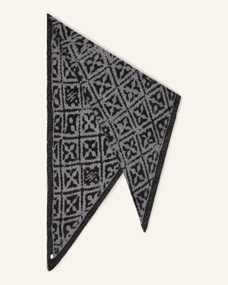 Friendly Hunting Dreieckstuch aus Cashmere Schwarz